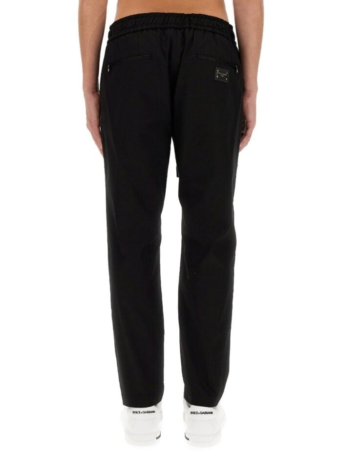 Dolce & Gabbana PANTALONE JOGGING CON PLACCA