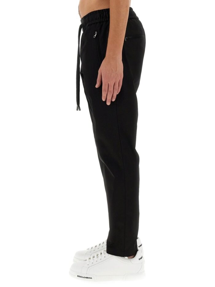 Dolce & Gabbana PANTALONE JOGGING CON PLACCA