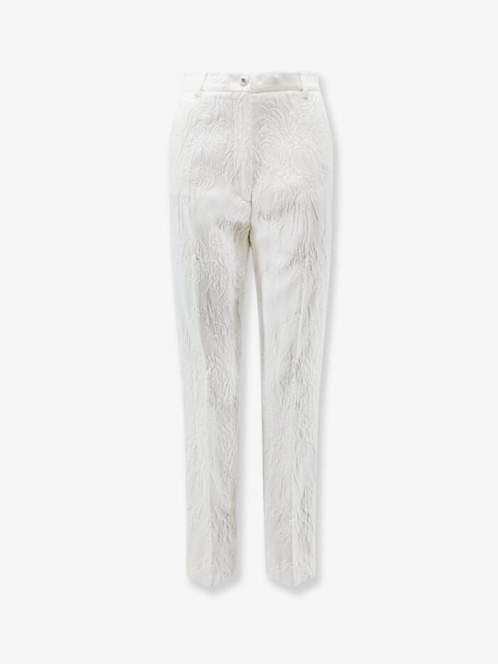 Dolce & Gabbana Pantaloni In Cotone E Viscosa