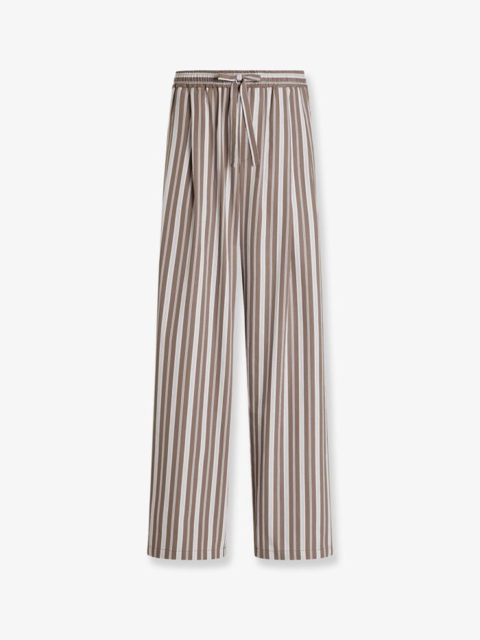 dolce & gabbana pantaloni vanity in misto cotone con motivo a righe Dolce & Gabbana Pantaloni Vanity In Misto Cotone Con Motivo A Righe