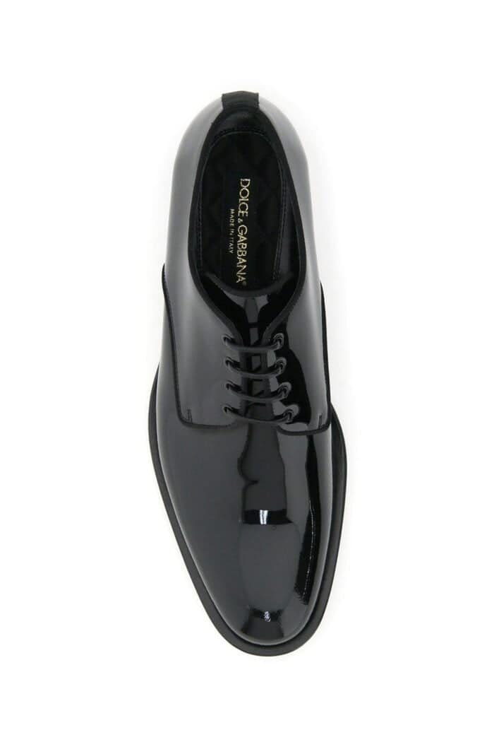 Dolce & Gabbana Patent Leather Lace-up Shoes