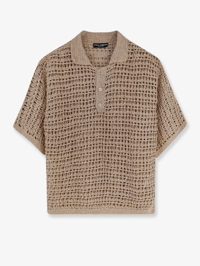 dolce & gabbana perforated linen sweater Dolce & Gabbana Perforated Linen Sweater