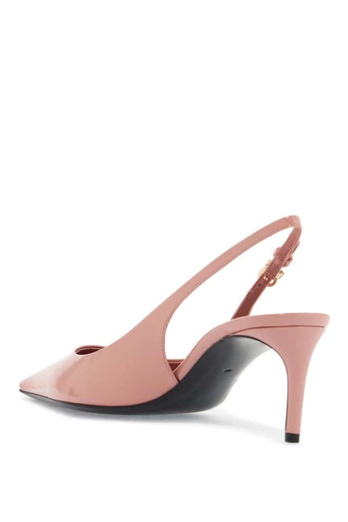 DOLCE & GABBANA Pink Patent Leather Stiletto Slingback