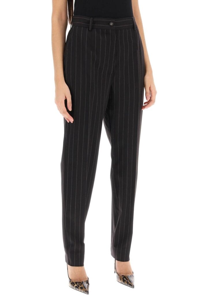 Dolce & Gabbana Pinstriped Wool Pants