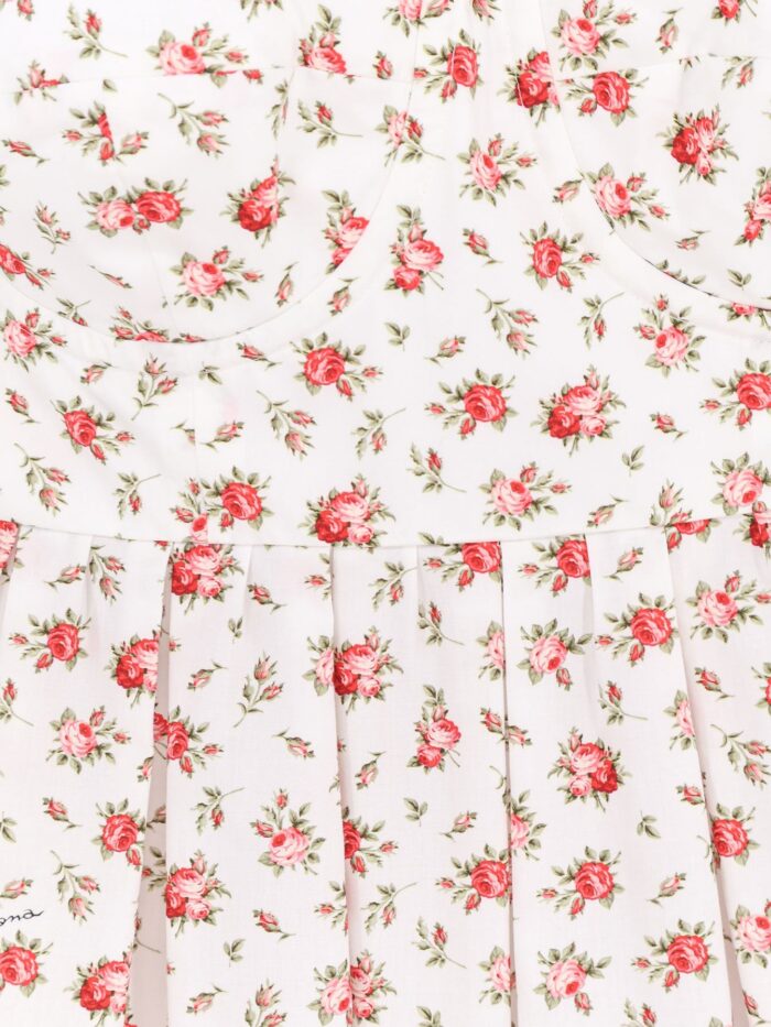 Dolce & Gabbana Poplin Dress With Roselline Print