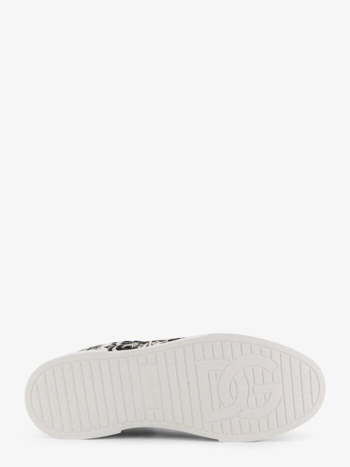 Dolce & Gabbana Portofino Canvas Sneakers With Maiolica Print