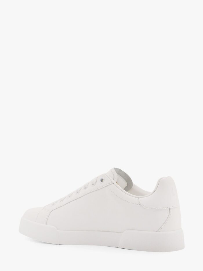 Dolce & Gabbana Portofino Low-top Leather Sneakers With Lateral Monogram