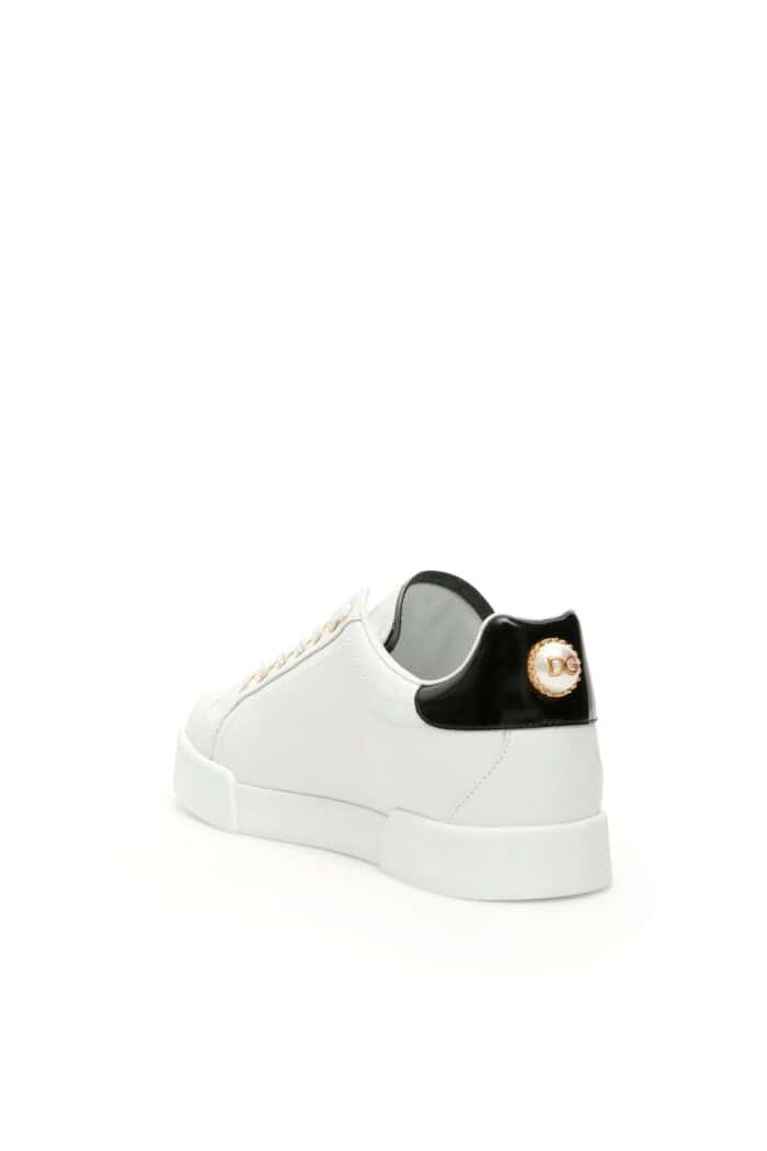 Dolce & Gabbana Portofino Sneakers With Pearl