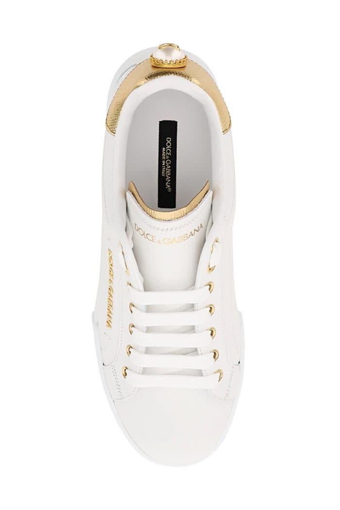 DOLCE & GABBANA Portofino Sneakers With Pearl