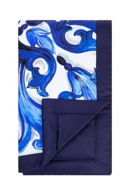 DOLCE & GABBANA Printed Silk Quilted Blanket