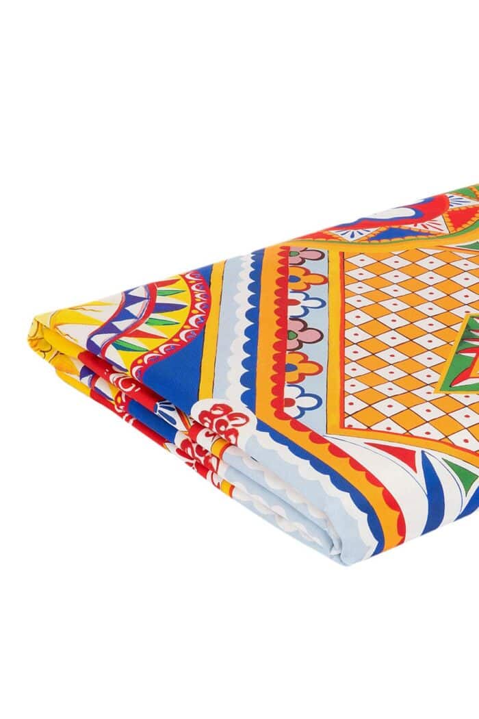 DOLCE & GABBANA Printed Silk Quilted Blanket