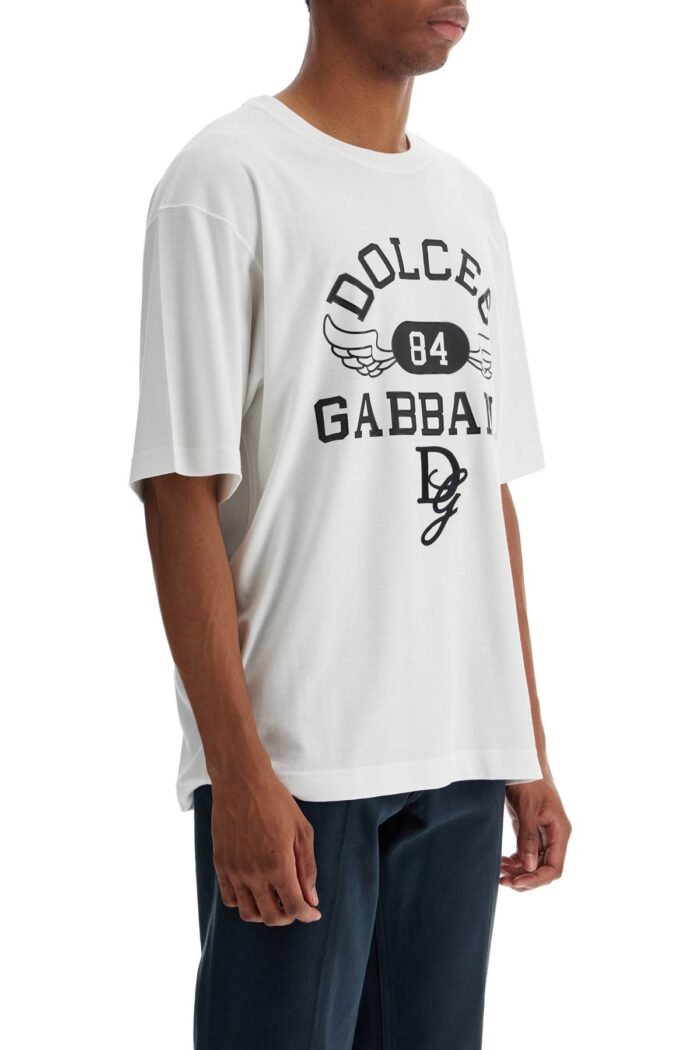 DOLCE & GABBANA Printed T-shirt With Dg Embroidery