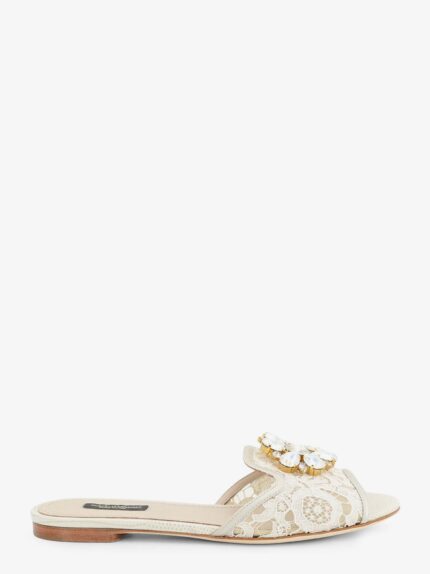 Dolce & Gabbana Rainbow Lurex Lace Sandals