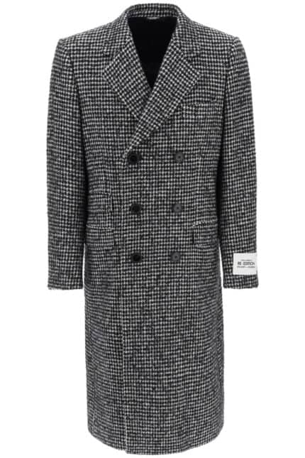 Dolce & Gabbana Re-edition Coat In Houndstooth Wool