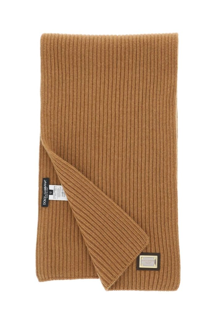 DOLCE & GABBANA Ribbed Cashmere Scarf