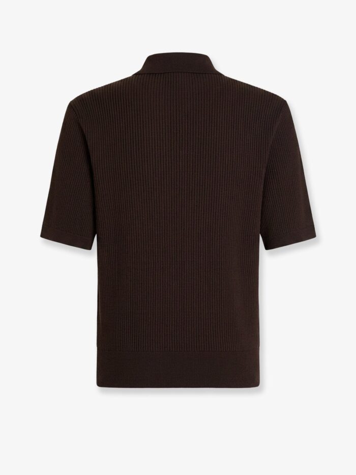 Dolce & Gabbana Ribbed Cotton Polo Shirt