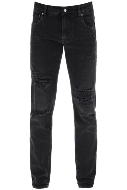 Dolce & Gabbana Ripped Skinny Jeans