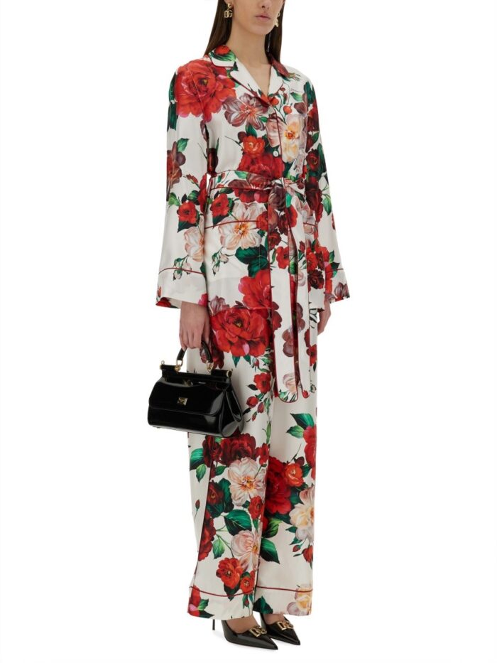 Dolce & Gabbana ROSE PRINT PAJAMA SHIRT