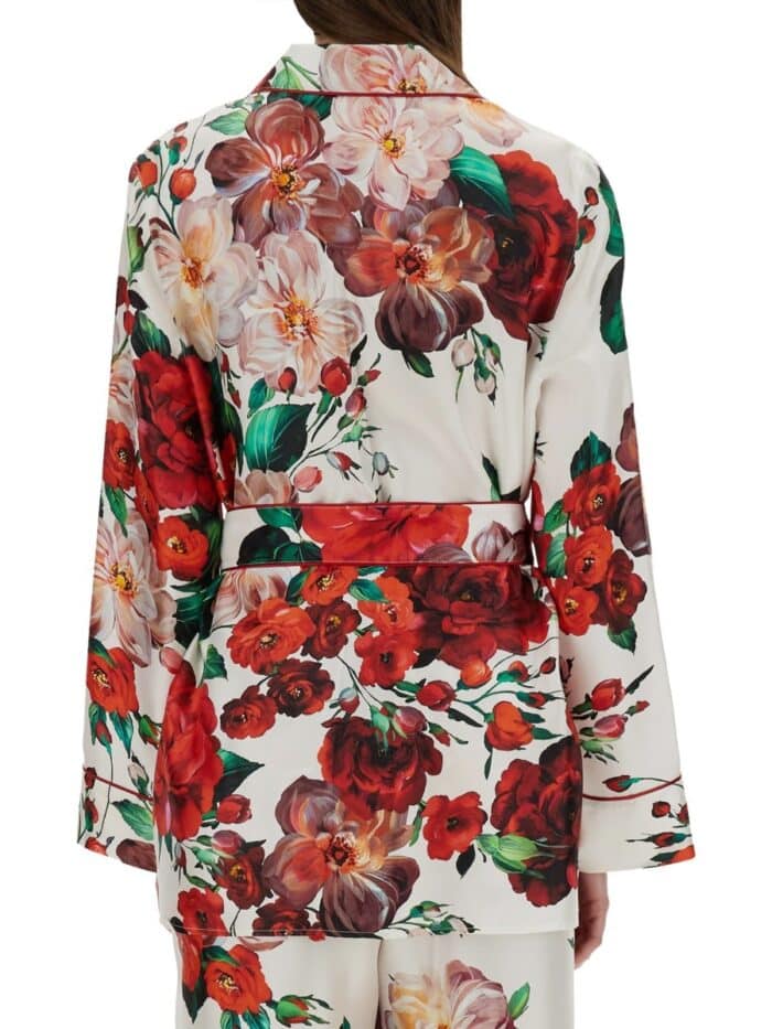 Dolce & Gabbana ROSE PRINT PAJAMA SHIRT