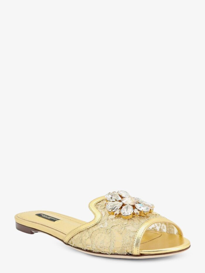 Dolce & Gabbana Sandali Rainbow In Pizzo Lurex
