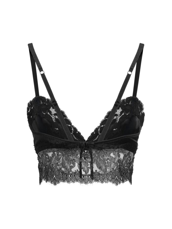 Dolce & Gabbana SATIN AND LACE BRALETTE TOP