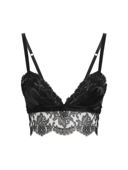 Dolce & Gabbana SATIN AND LACE BRALETTE TOP