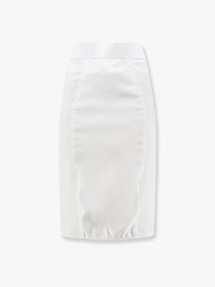 Dolce & Gabbana Satin And Powernet Midi Skirt