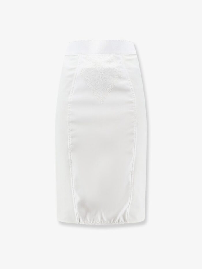 Dolce & Gabbana Satin And Powernet Midi Skirt