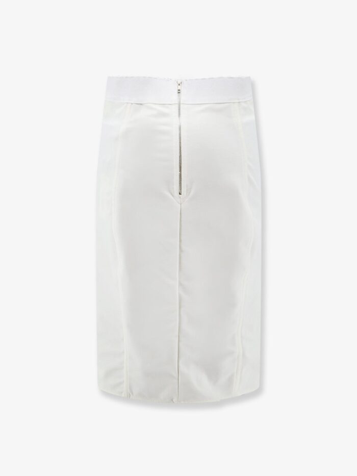 Dolce & Gabbana Satin And Powernet Midi Skirt