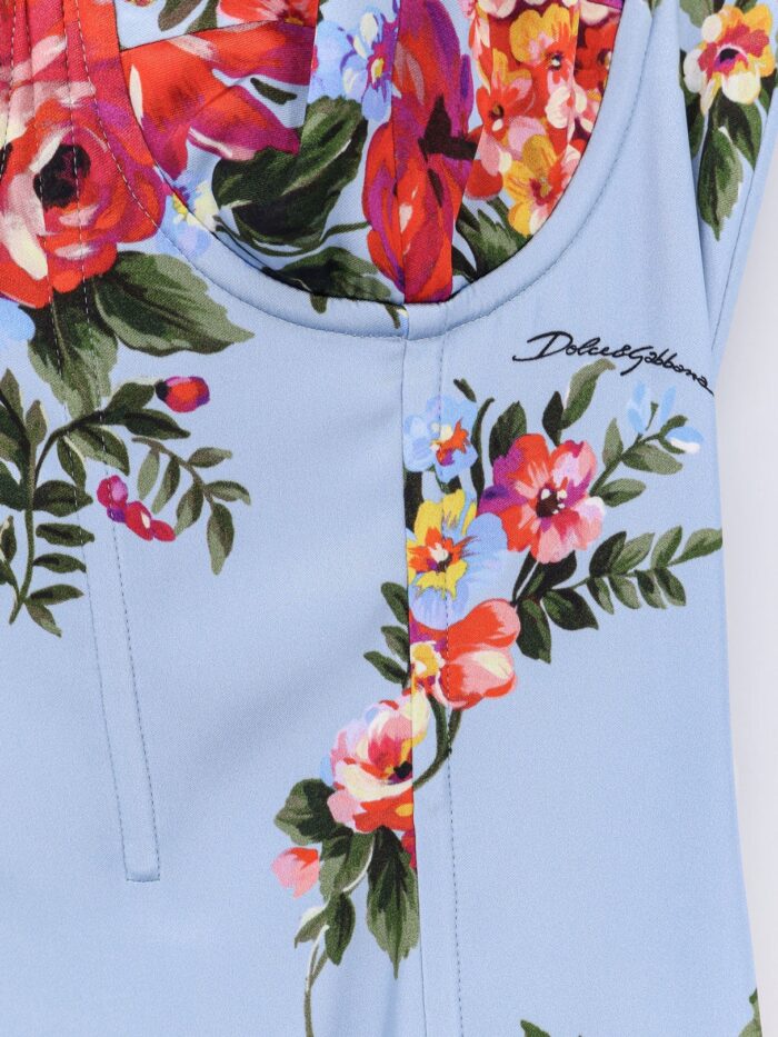 Dolce & Gabbana Satin Bustier Dress