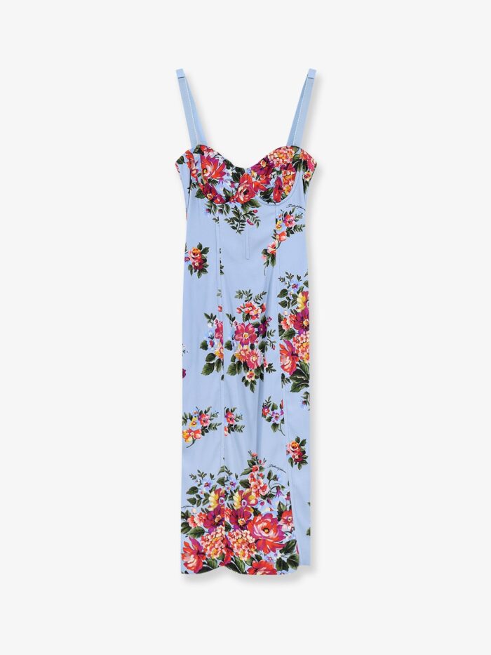 dolce & gabbana satin bustier dress Dolce & Gabbana Satin Bustier Dress