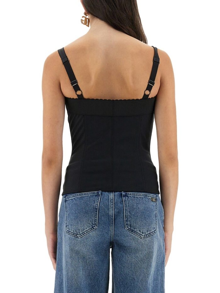 Dolce & Gabbana SATIN BUSTIER TOP