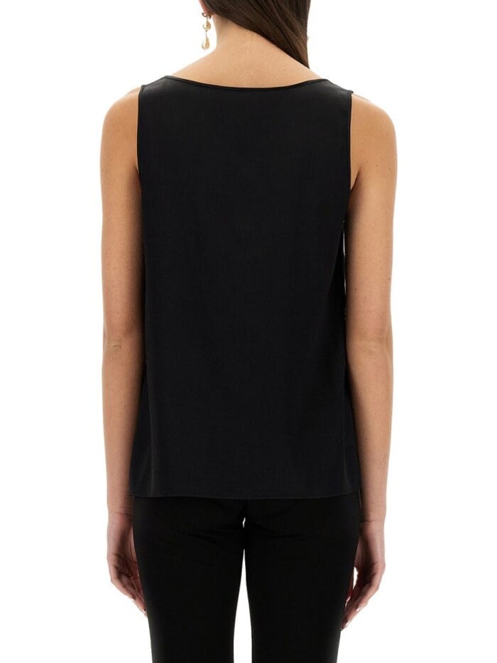 Dolce & Gabbana SATIN CAMISOLE TOP WITH LOGO
