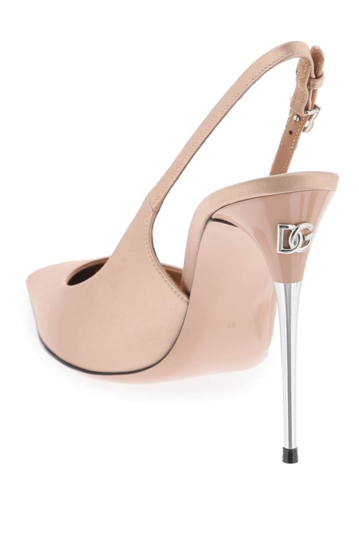 DOLCE & GABBANA Satin Slingback Decol