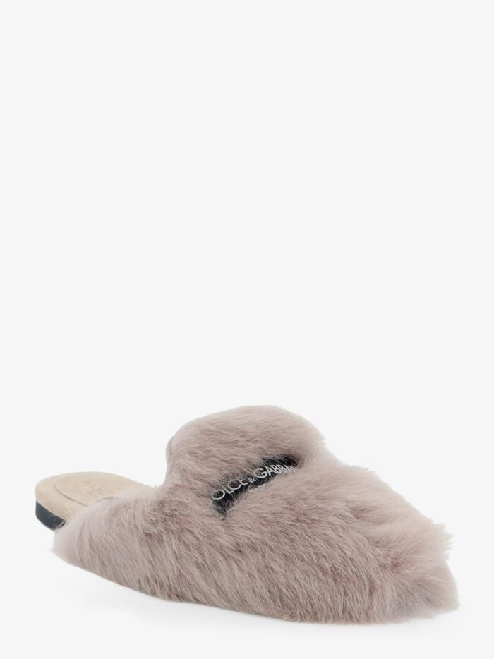 Dolce & Gabbana Sheepskin And Suede Sandals