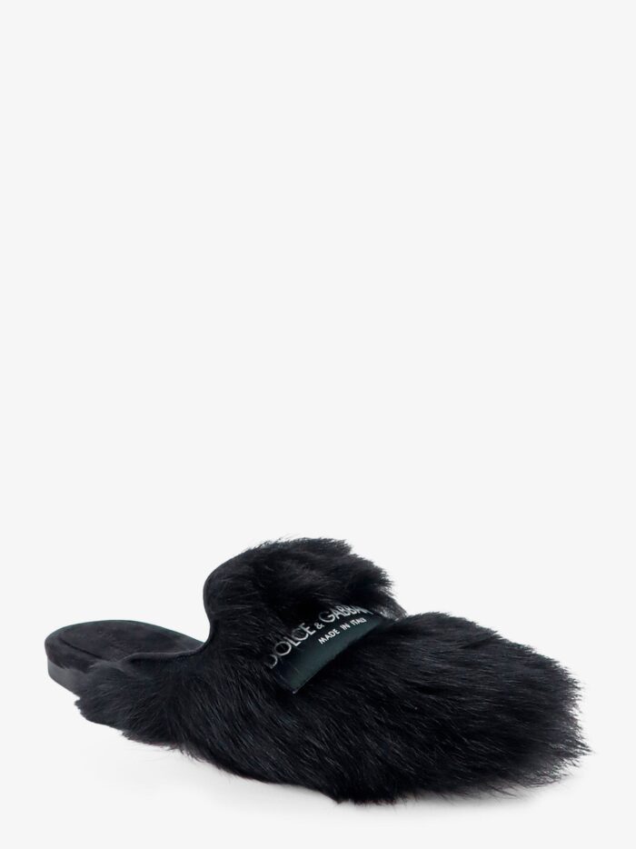 Dolce & Gabbana Sheepskin And Suede Sandals