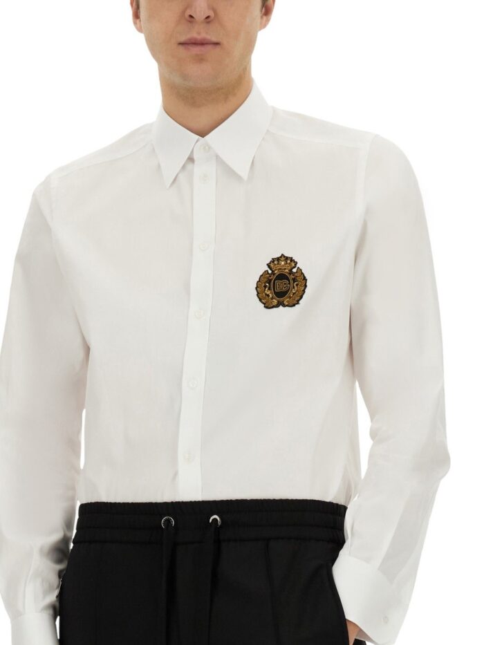 Dolce & Gabbana SHIRT WITH HERALDIC PATCH