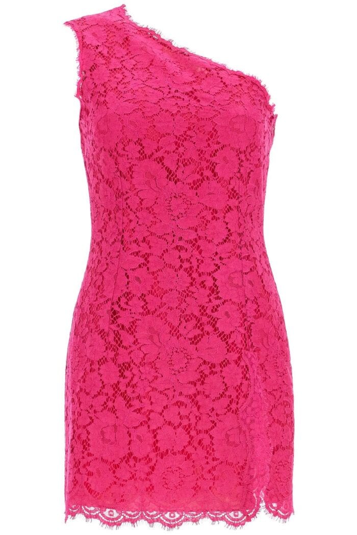 DOLCE & GABBANA Short Shocking Pink Lace Dress