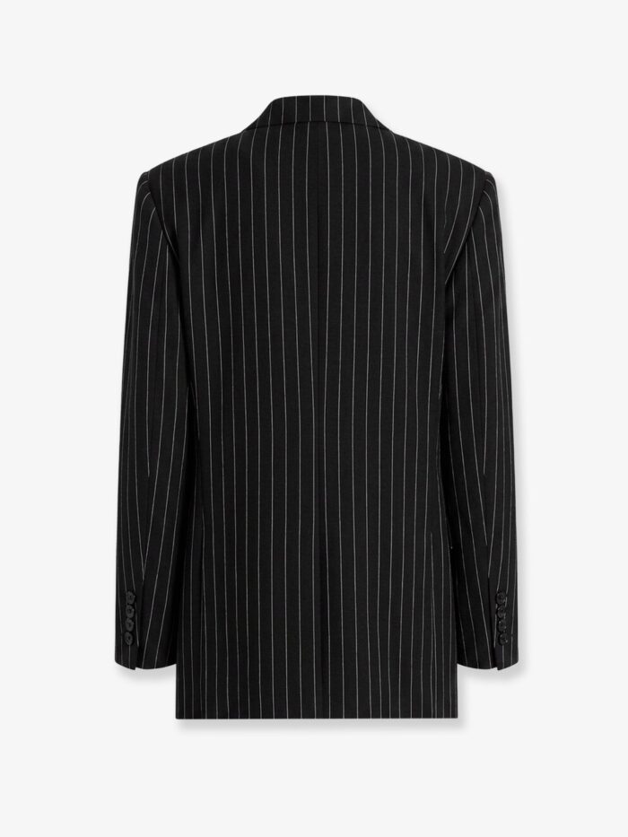 Dolce & Gabbana Sicilia Wool And Linen Blend Blazer With Pinstripe Pattern