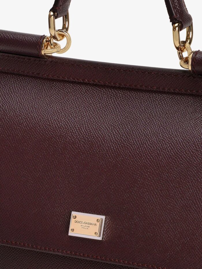dolce & gabbana sicily leather shoulder bag Dolce & Gabbana Sicily Leather Shoulder Bag