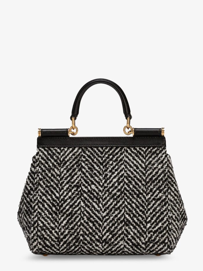 Dolce & Gabbana Sicily Medium Chevron Fabric Shoulder Bag