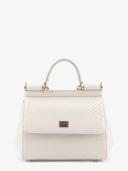 Dolce & Gabbana Sicily Python Handbag