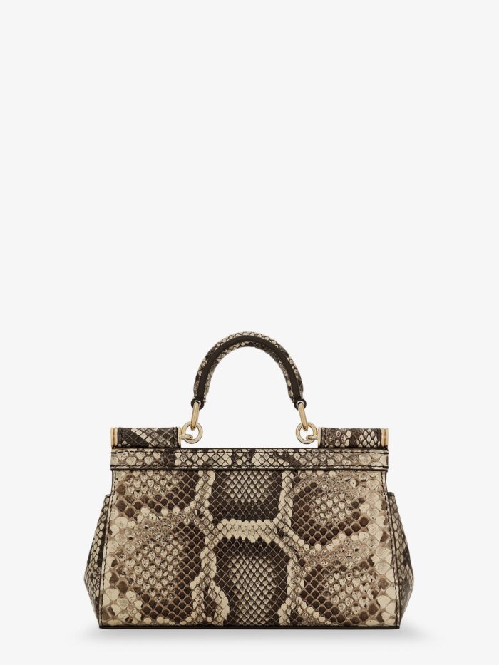 Dolce & Gabbana Sicily Shiny Python Mini Handbag