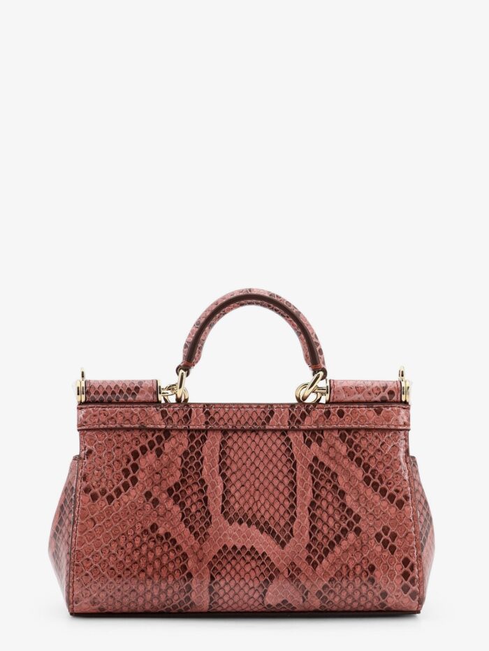 Dolce & Gabbana Sicily Shiny Python Mini Handbag