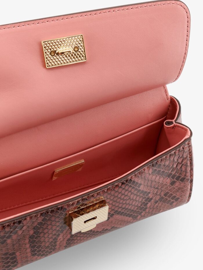 Dolce & Gabbana Sicily Shiny Python Mini Handbag