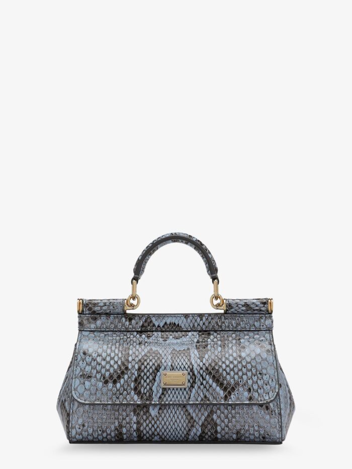 Dolce & Gabbana Sicily Shiny Python Mini Handbag