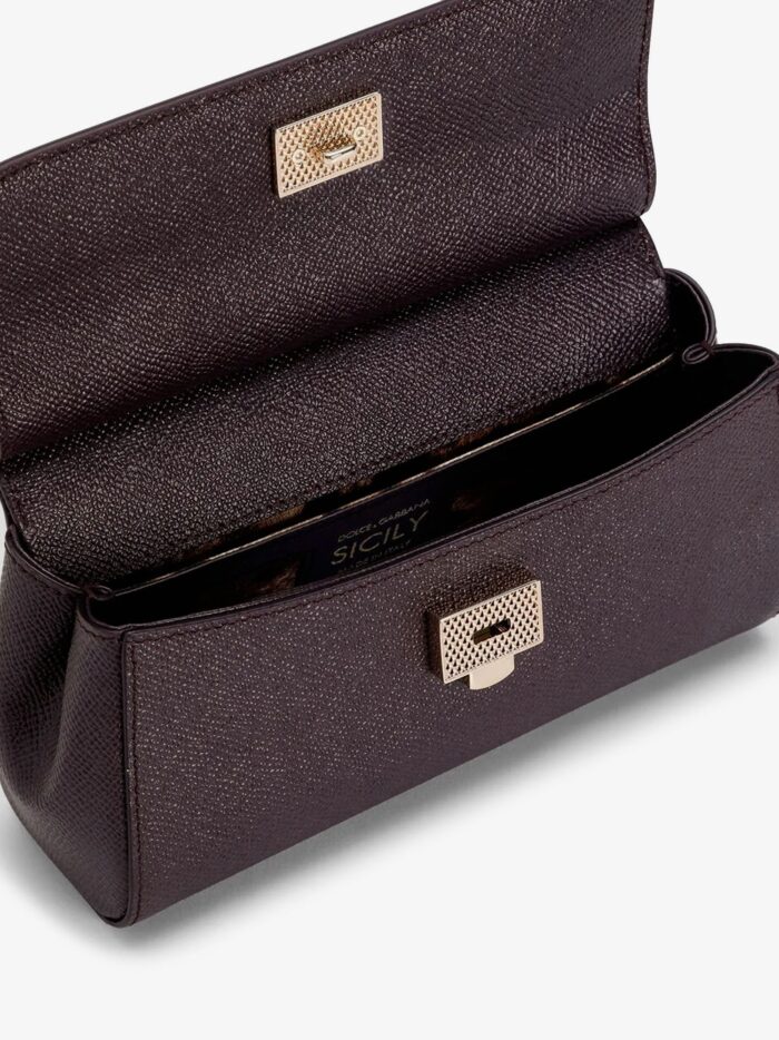 Dolce & Gabbana Sicily Small Leather Shoulder Bag
