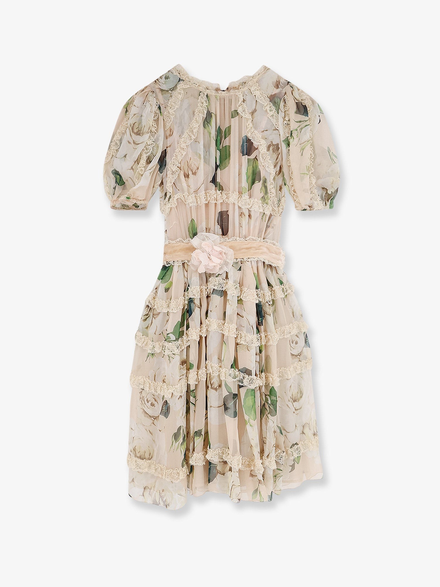 Dolce & Gabbana Silk And Viscose Dress With Iconic Print