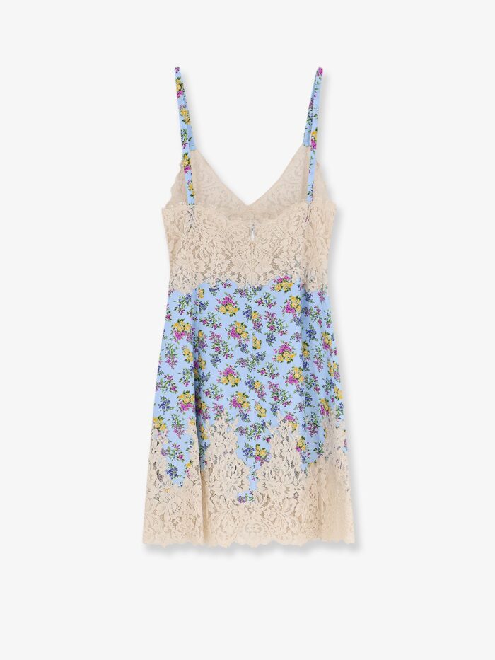 Dolce & Gabbana Silk Blend Dress With A Mazzolini Di Fiori Print