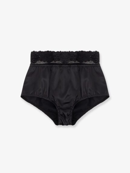 Dolce & Gabbana Silk Coulotte With Lace Inserts
